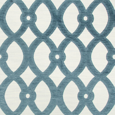 KRAVET DESIGN  LATTICE/SCROLLWORK WHITE,BLUE,   - 34702.5.0