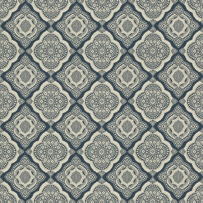 KRAVET DESIGN  SMALL SCALE DARK BLUE,BEIGE,   - 34704.5.0