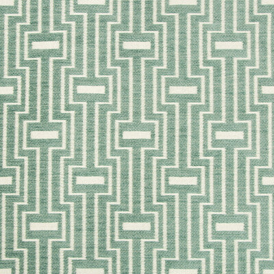 KRAVET DESIGN  GEOMETRIC TEAL,WHITE,   - 34709.35.0