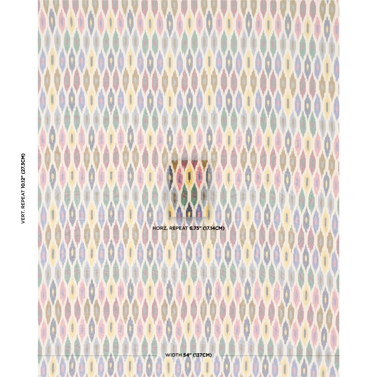 SCHUMACHER  CHROMA SUNARA IKAT PATTERN WOVENS PATTERN WOVENS CONFETTI   - 3471000