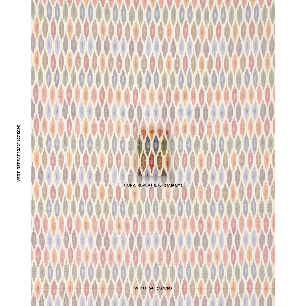 SCHUMACHER  CHROMA SUNARA IKAT PATTERN WOVENS PATTERN WOVENS SPICE   - 3471001