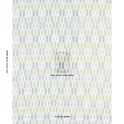 SCHUMACHER  ASHBURY SUNARA IKAT WOVEN WOVEN PEACOCK   - 3471002