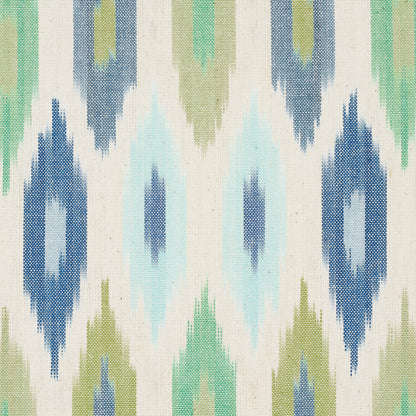 SCHUMACHER  ASHBURY SUNARA IKAT WOVEN WOVEN PEACOCK   - 3471002