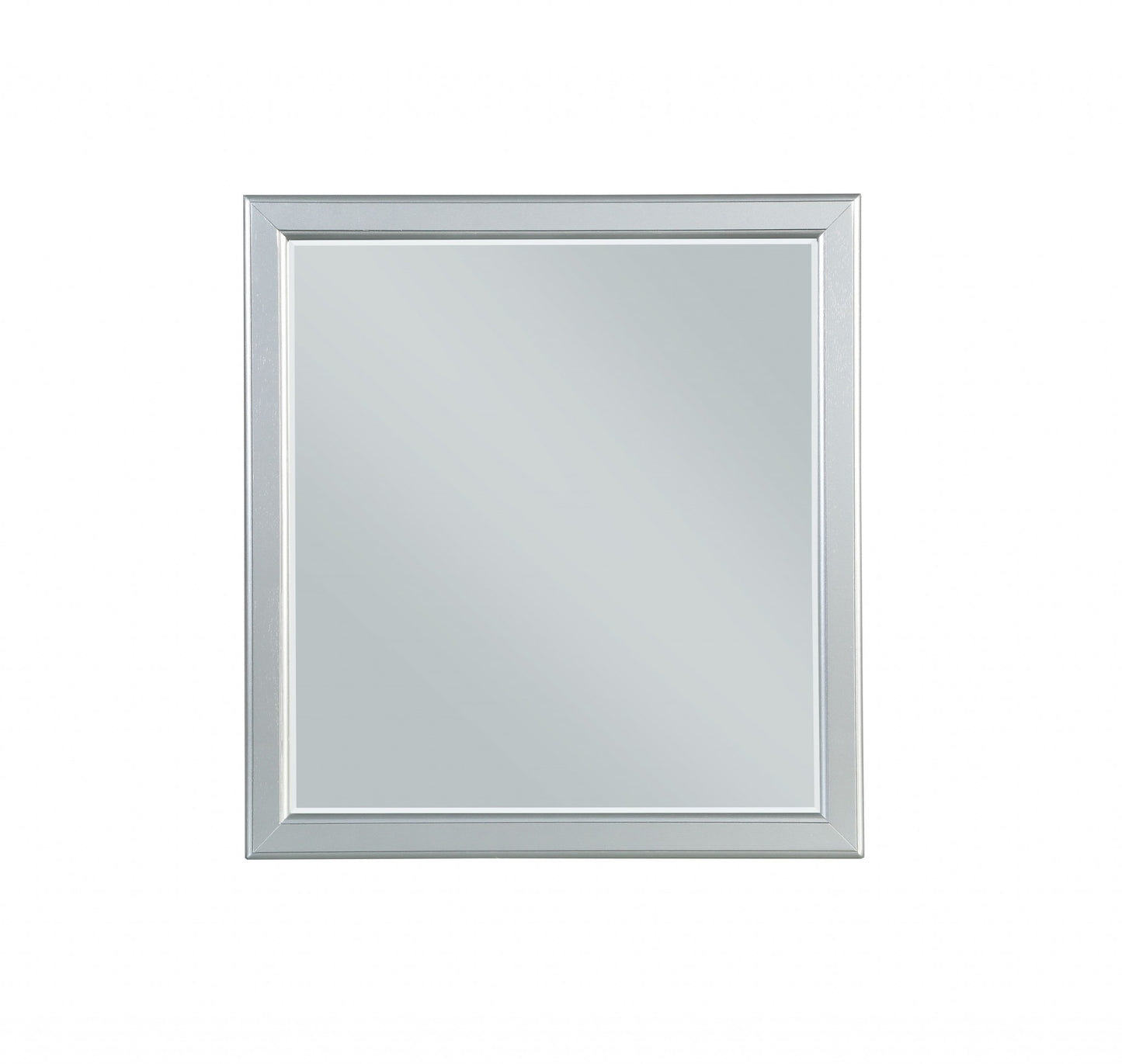 38" Silver Square Framed Accent Mirror