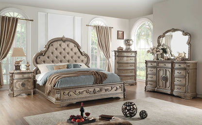 42" Brown Solid Wood Nine Drawer Combo Dresser