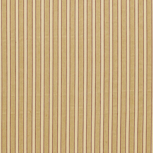 SCHUMACHER  SEA ISLAND STRIPE ANTIQUE TICKING STRIPE PATTERN WOVENS PATTERN WOVENS SANDALWOOD   - 3475001