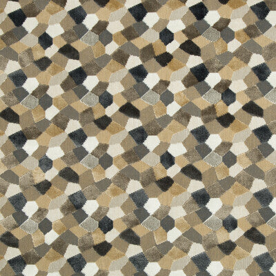 KRAVET COUTURE VELVET GEOMETRIC BEIGE,TAUPE,IVORY   - 34783.1611.0