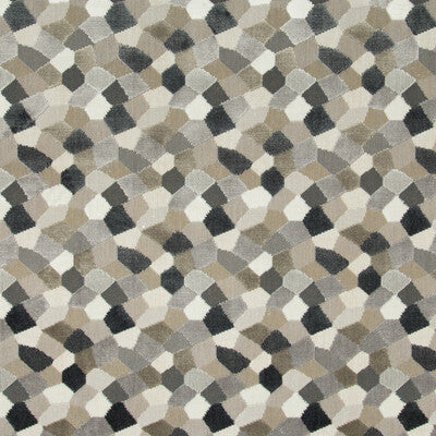 KRAVET COUTURE VELVET GEOMETRIC TAUPE,GREY,WHITE   - 34783.611.0