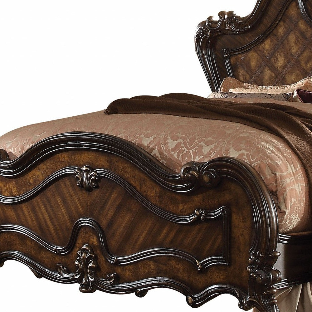 Brown King Bed Frame