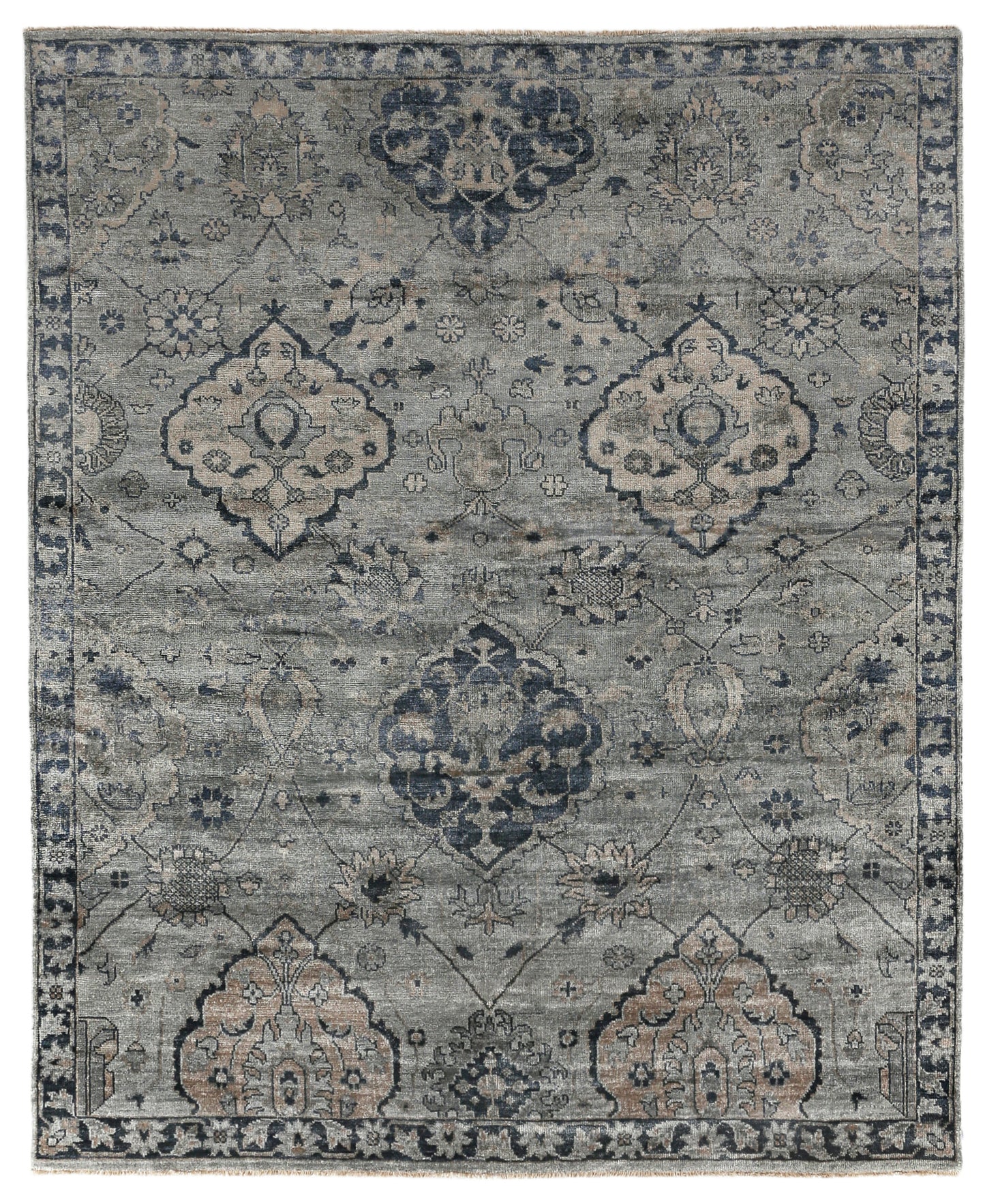 EXQUISITE RUGS OUTLET  Antique Weave Bamboo Indoor Hand Knotted    - 3483-6'2"X6'2"