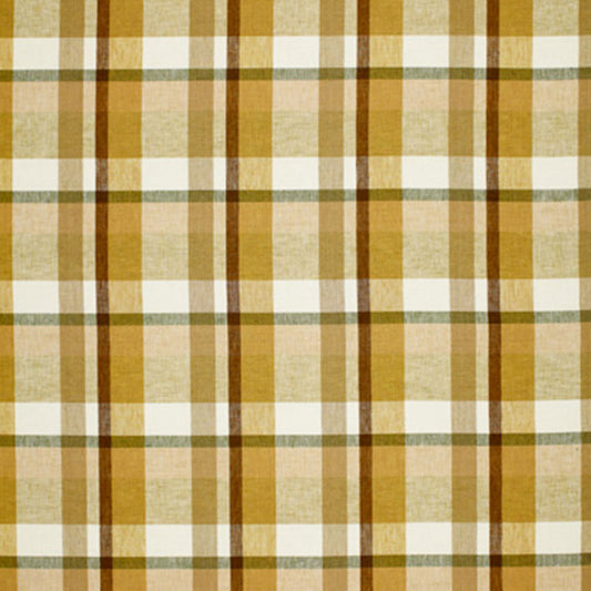 SCHUMACHER  CHROMA AUGUSTA LINEN PLAID PATTERN WOVENS PATTERN WOVENS SAND DUNE   - 3484001