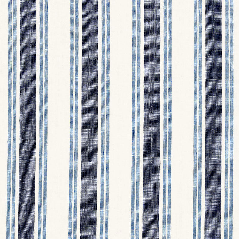 SCHUMACHER  SEA ISLAND STRIPE LEAH LINEN STRIPE PATTERN WOVENS PATTERN WOVENS SAIL   - 3485003