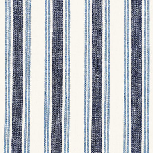 SCHUMACHER  SEA ISLAND STRIPE LEAH LINEN STRIPE PATTERN WOVENS PATTERN WOVENS SAIL   - 3485003