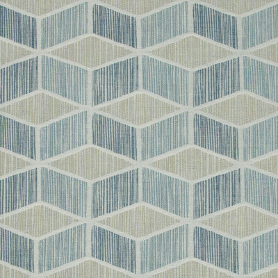 KRAVET BASICS  GEOMETRIC LIGHT GREY,BLUE,LIGHT BLUE   - 34859.511.0