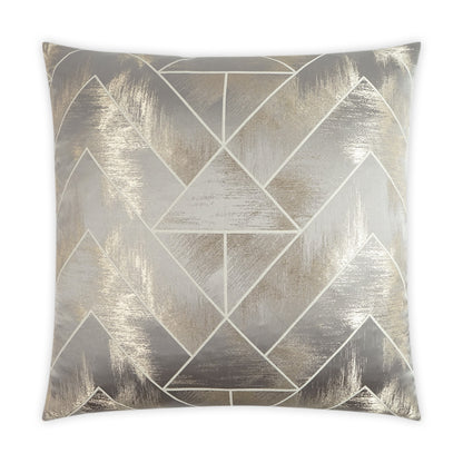 D.V. KAP HOME   24" x 24" Catania Pillow - Taupe Glam, Geometric    - 3489-T-2424
