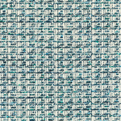 KRAVET COUTURE BOUCLE PLAID / CHECK TEAL,BLUE,   - 34909.355.0