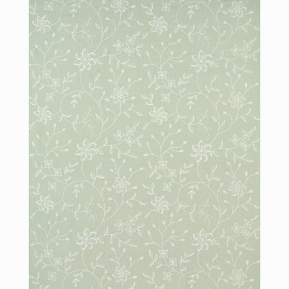 SCHUMACHER  CHROMA Georgia Linen Embroidery EMBROIDERIES EMBROIDERIES AQUA   - 3491000