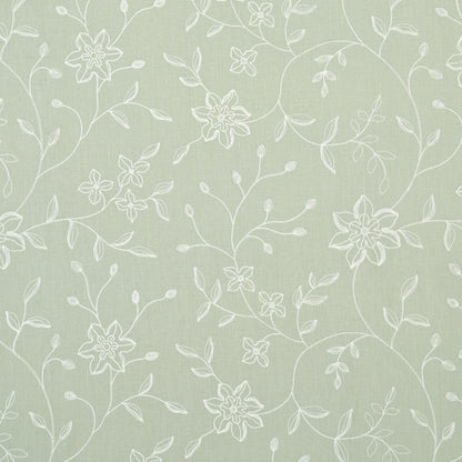 SCHUMACHER  CHROMA Georgia Linen Embroidery EMBROIDERIES EMBROIDERIES AQUA   - 3491000