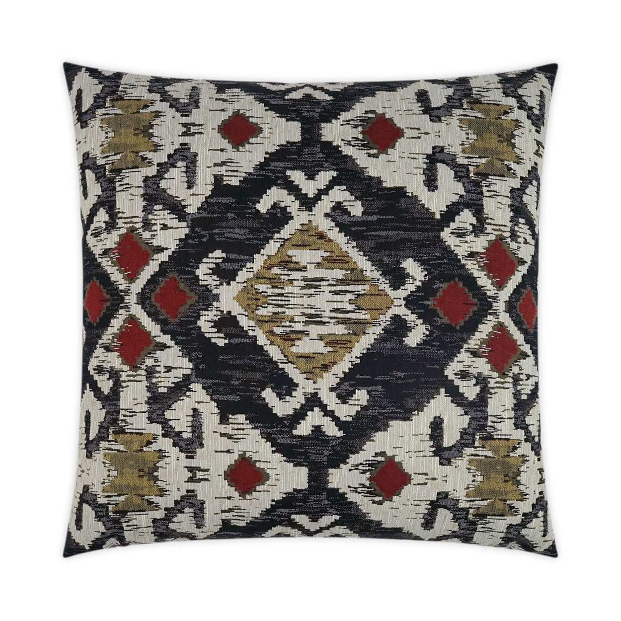 D.V. KAP HOME   24" x 24" Tremont Pillow - Charcoal Global    - 3492-C-2424
