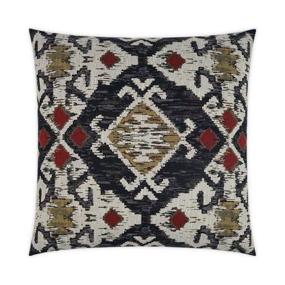 D.V. KAP HOME   24" x 24" Tremont Pillow - Charcoal Global    - 3492-C-2424