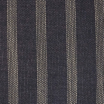 D.V. KAP HOME   24" x 24" Channel Pillow - Black Stripes    - 3493-B-2424