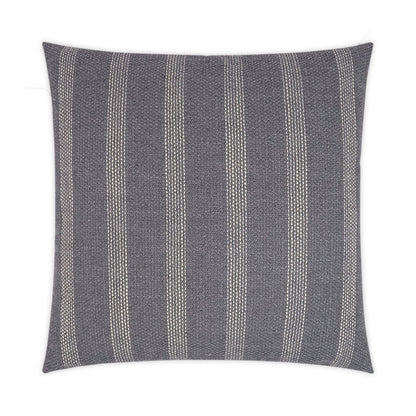 D.V. KAP HOME   24" x 24" Channel Pillow - Caper Stripes    - 3493-C-2424