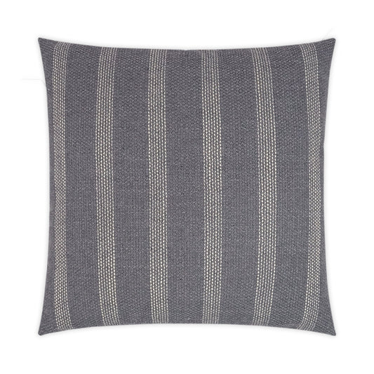 D.V. KAP HOME   24" x 24" Channel Pillow - Caper Stripes    - 3493-C-2424