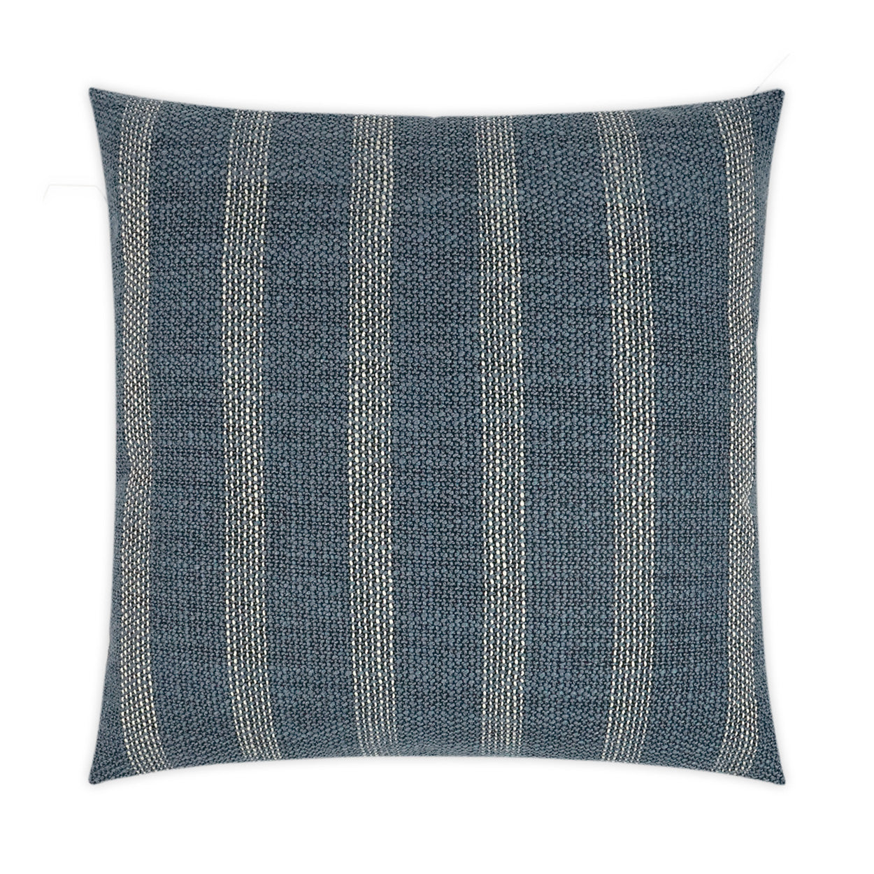 D.V. KAP HOME   24" x 24" Channel Pillow - Prussian Stripes    - 3493-P-2424