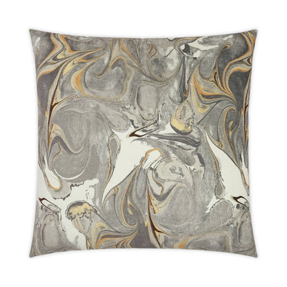 D.V. KAP HOME   24" x 24" Juno Pillow - Greystone Modern, Abstract    - 3495-G-2424