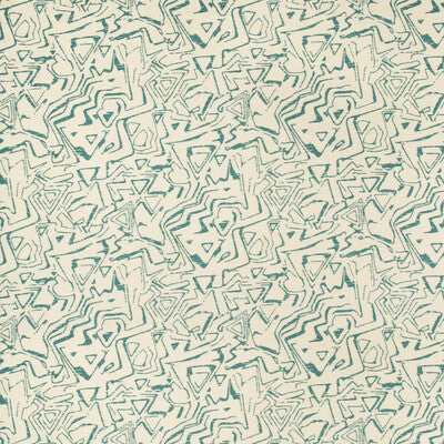 KRAVET DESIGN  GEOMETRIC TURQUOISE,BEIGE,   - 34955.13.0