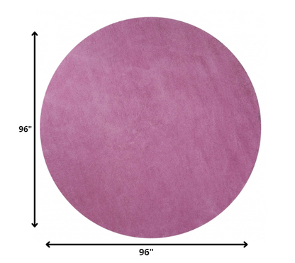 8' Hot Pink Plain Runner Rug