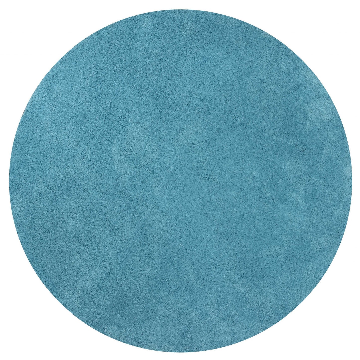 8' Highlighter Blue Indoor Shag Runner Rug