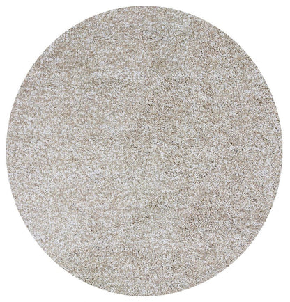 8' Ivory Hand Woven Round Rug