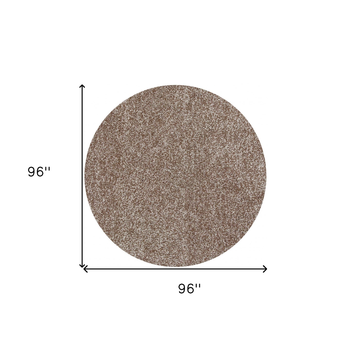 5' X 7' Beige Heather Indoor Shag Rug