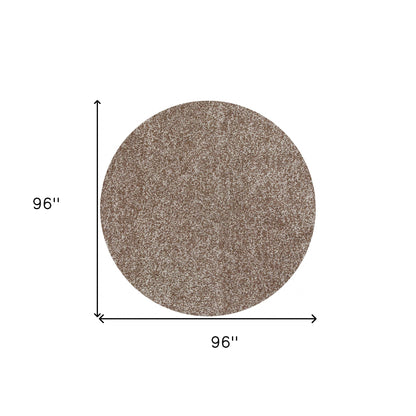 5' X 7' Beige Heather Indoor Shag Rug