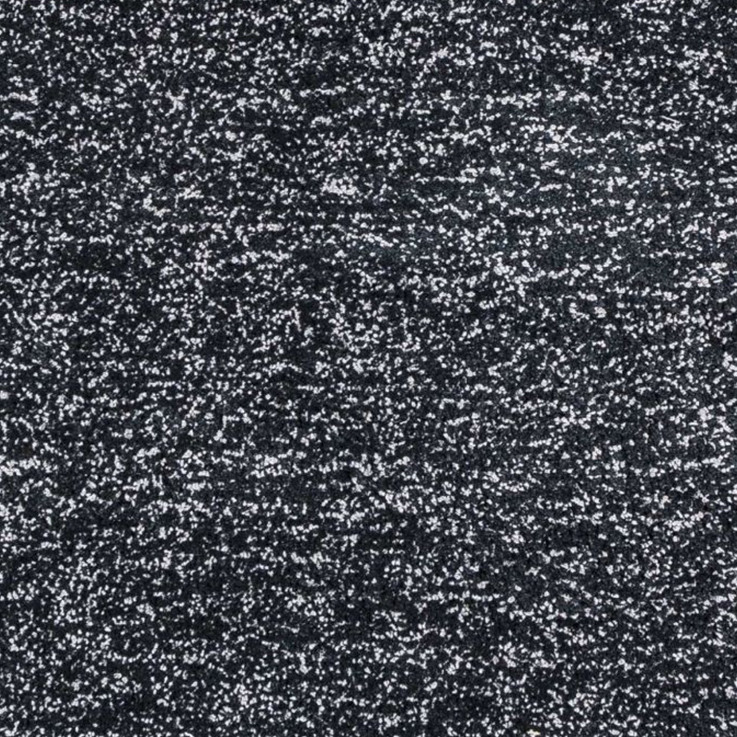 8' X 10' Polyester Black Heather Area Rug