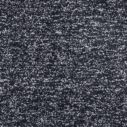 8' X 10' Black And White Shag Hand Woven Area Rug