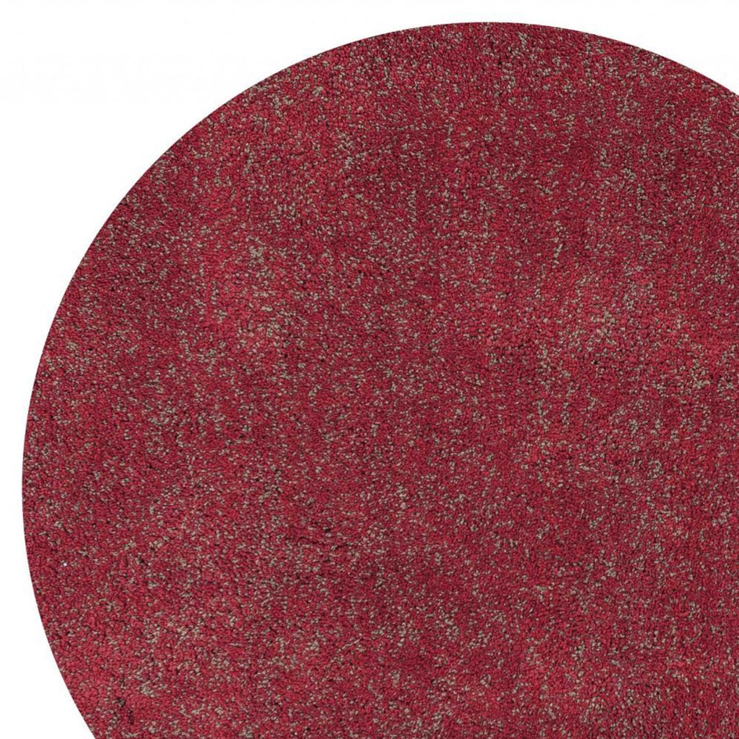 3' X 5' Red Heather Plain Area Rug