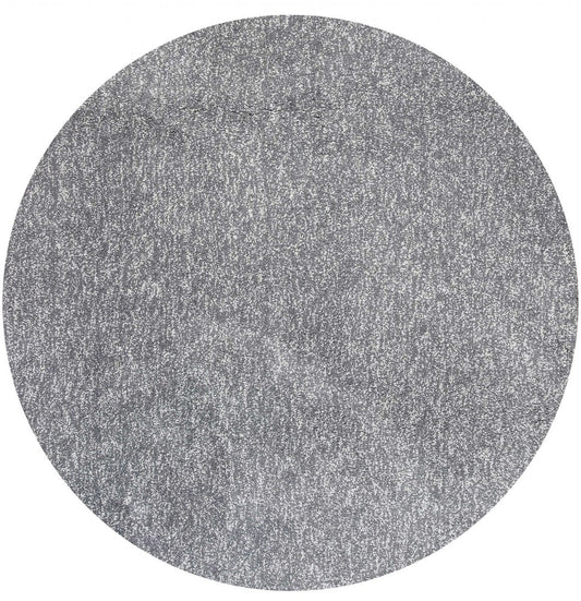 8' X 11' Gray Shag Hand Woven Area Rug