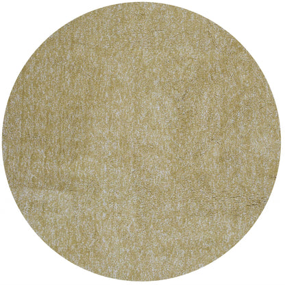 8' X 10' Yellow Heather Indoor Shag Rug