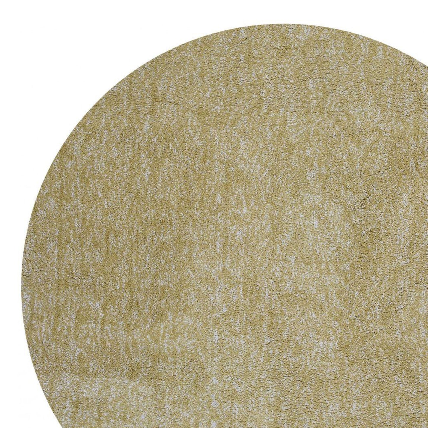 5' X 7' Yellow Heather Plain Indoor Area Rug