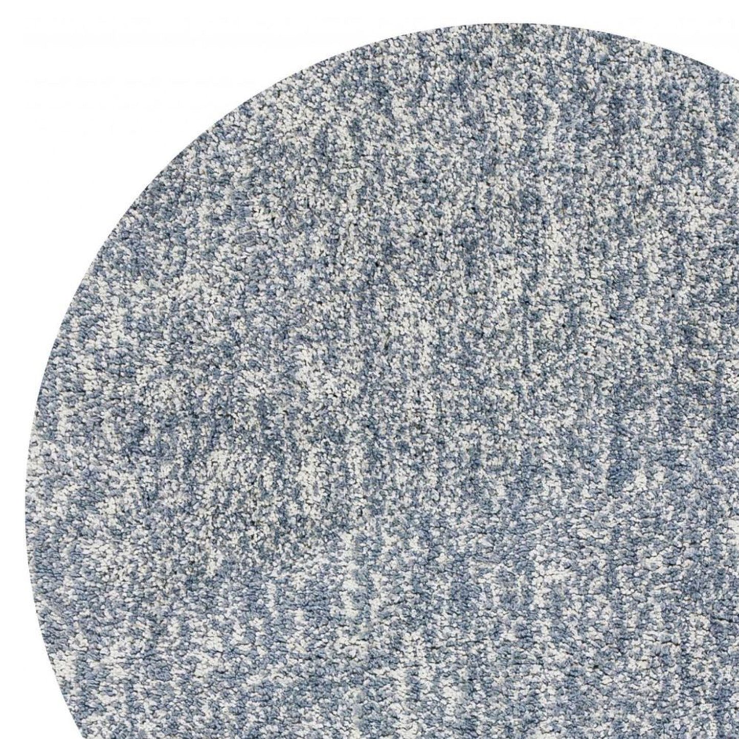 6' Round Slate Heather Plain Indoor Area Rug