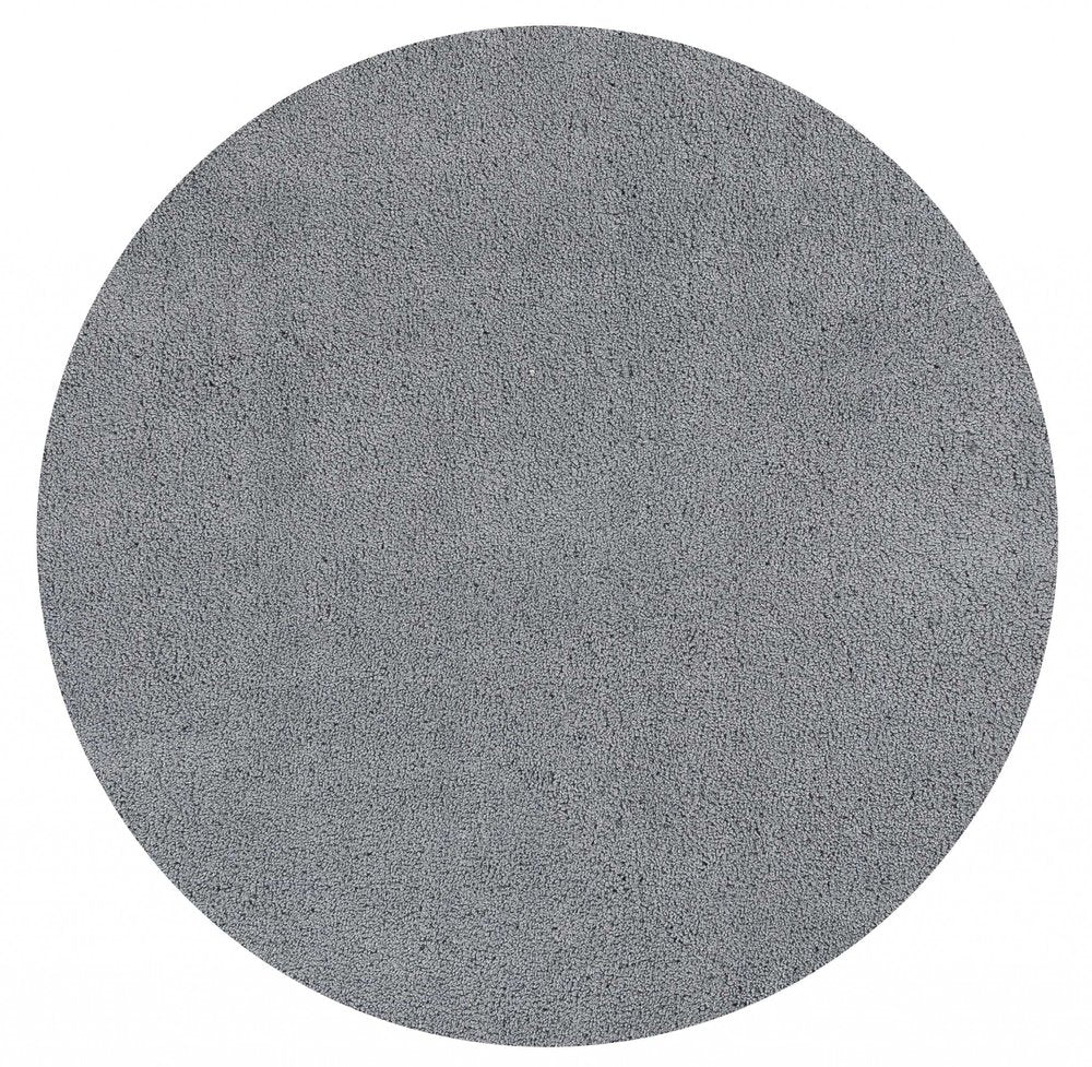 9' X 13' Gray Shag Hand Woven Area Rug