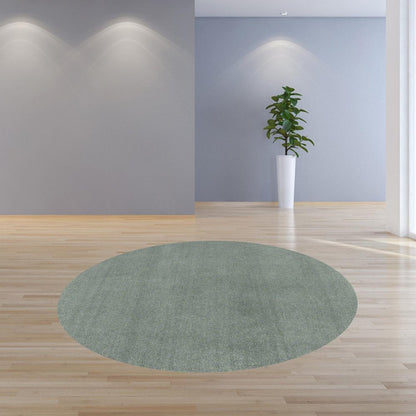 9' X 13' Slate Blue Hand Woven Area Rug