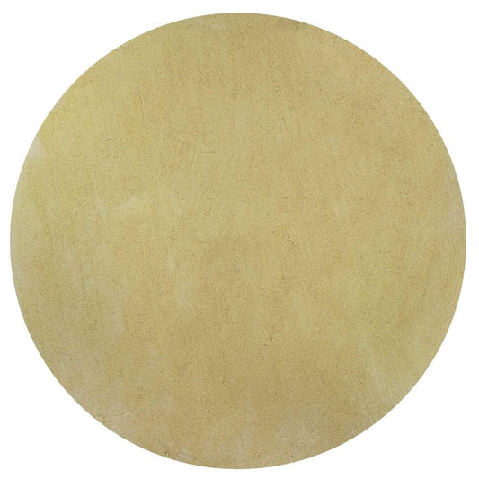 8' Canary Yellow Hand Woven Round Rug