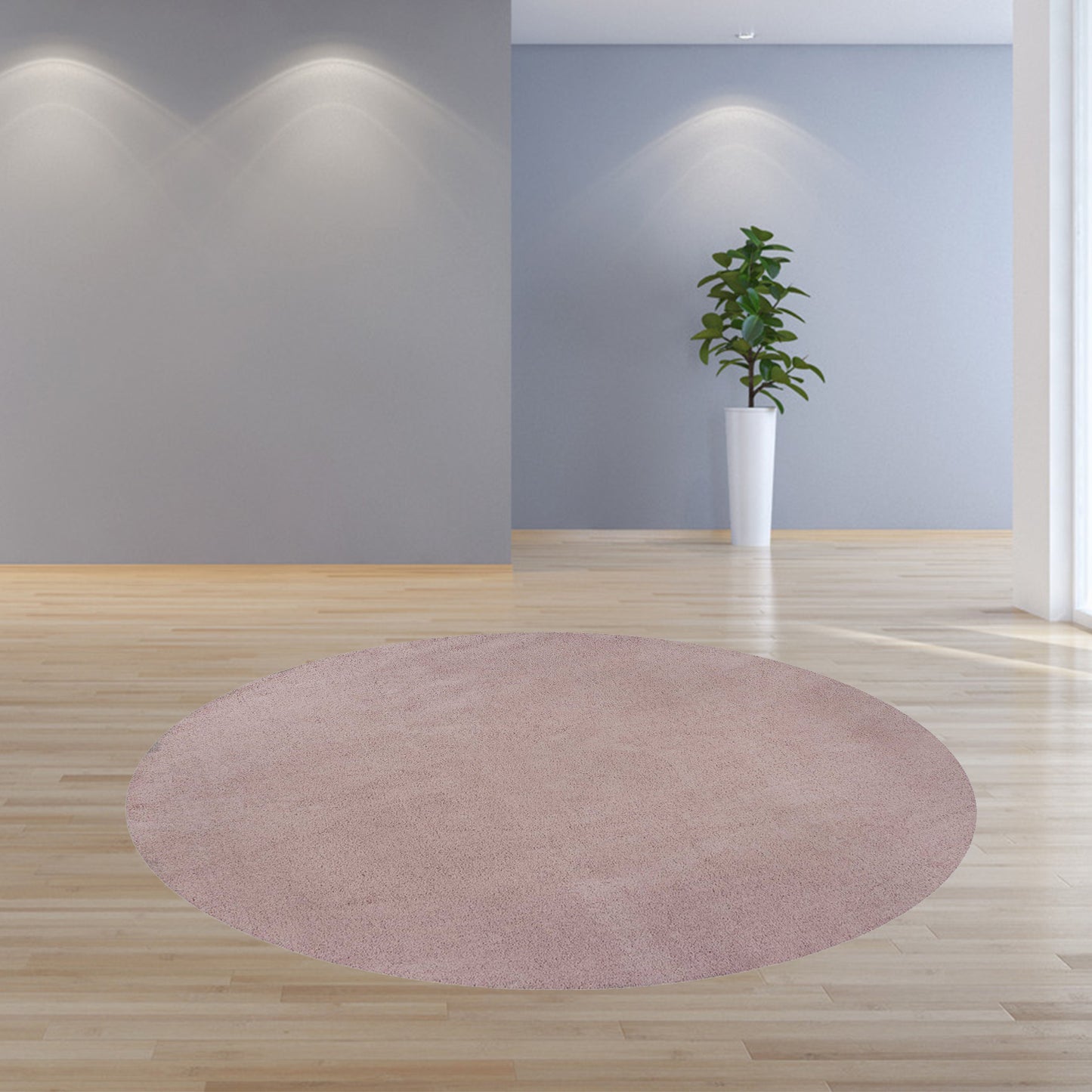 9' X 13' Rose Pink Hand Woven Area Rug