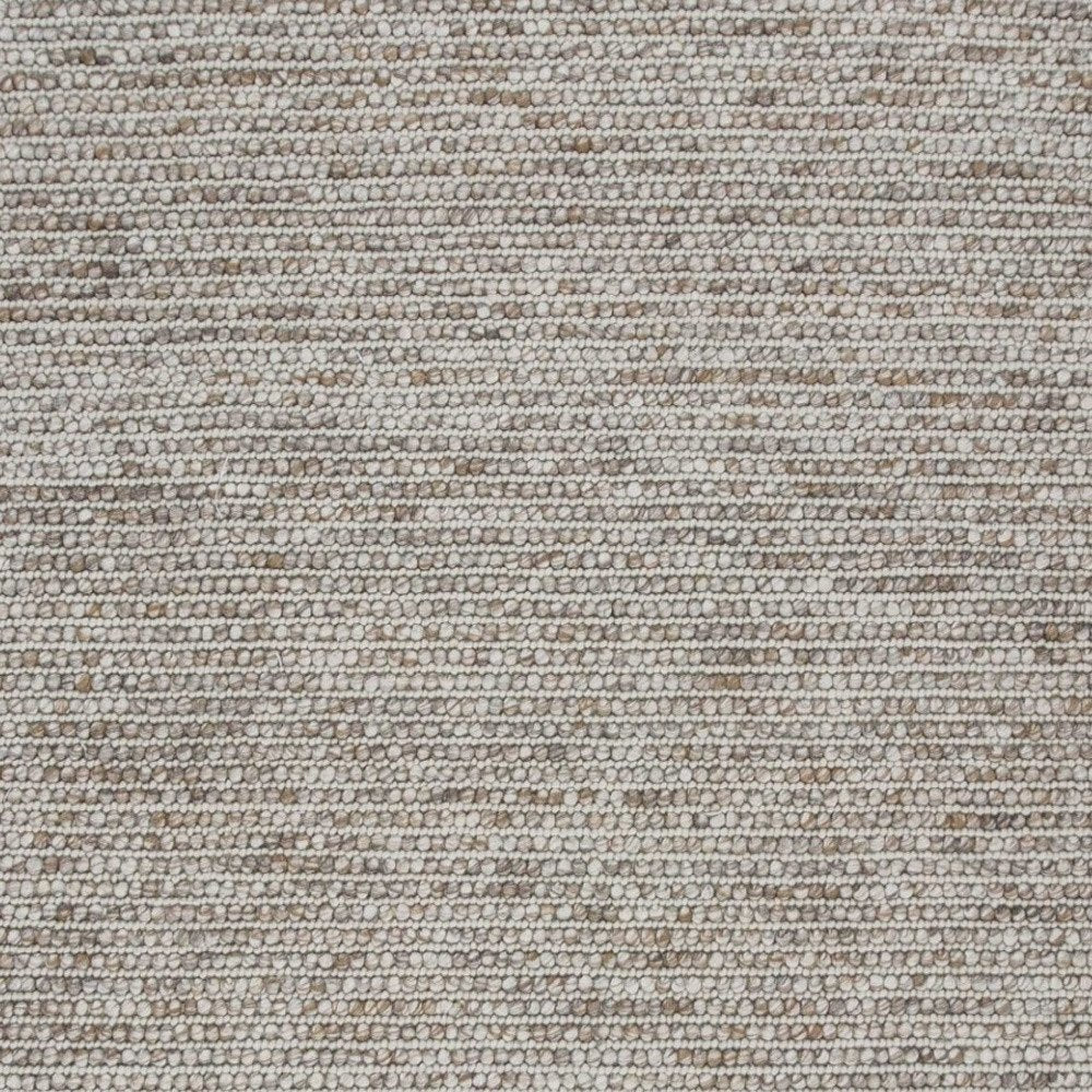 7' X 9' Natural Wool Hand Woven Area Rug