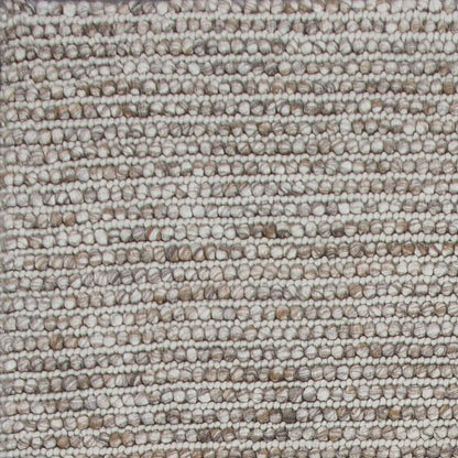 5' X 7' Natural Wool Hand Woven Area Rug