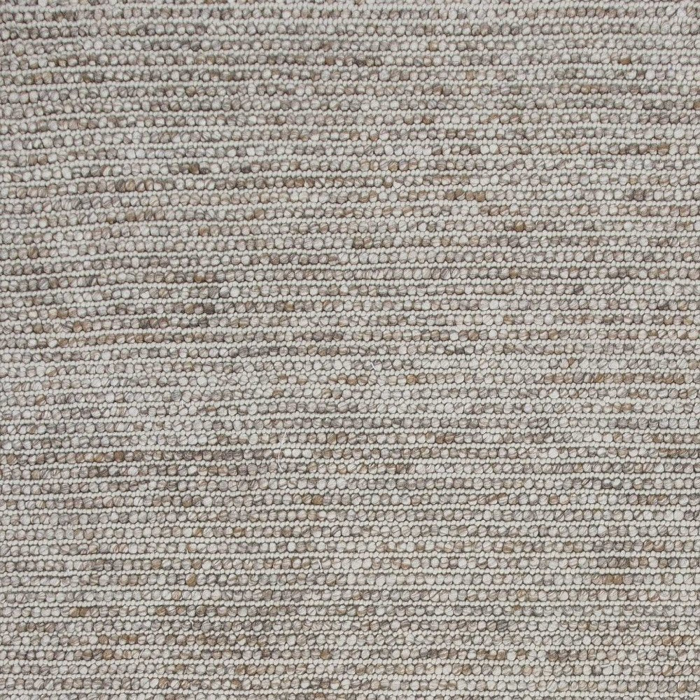 7' X 9' Natural Wool Hand Woven Area Rug