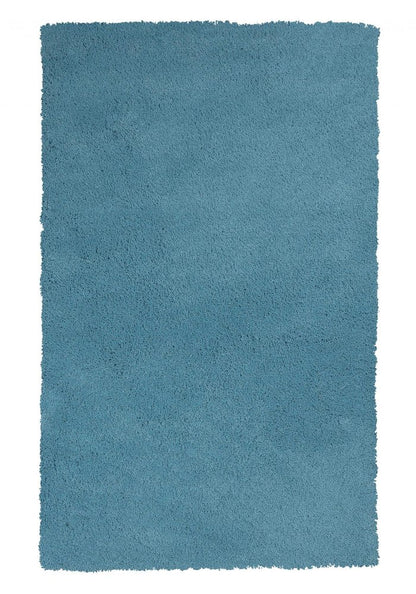 8' Blue Hand Woven Round Rug